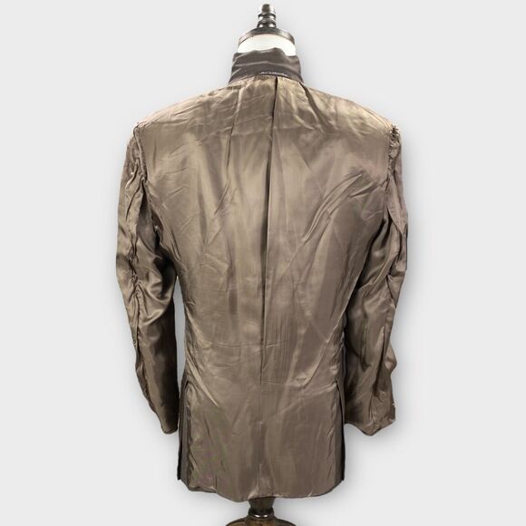 Ermenegildo Zegna Neiman Marcus Blazer Mens 42R 'Traveller' Brown Herringbone - Picture 6 of 12